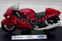 WELLY Die Cast Car Red Suzuki Hayabusa 1/18 Collection
