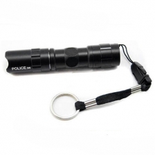 3W Police Water Resistant LED Flashlight Torch Aluminum Keyring Portable Camping Hiking Flashlight