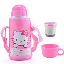 600ml Kid Vacuum Flask Stainless Steel Insulated Travel Thermos Cup