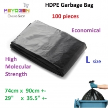 Free delivery HDPE Garbage Bag L 74cm x 90cm - 100pcs - 29" x 35.5" - ISO certified factory