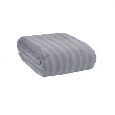 Blanket Grey Throw Stripes Soft Blanket (120x160cm)